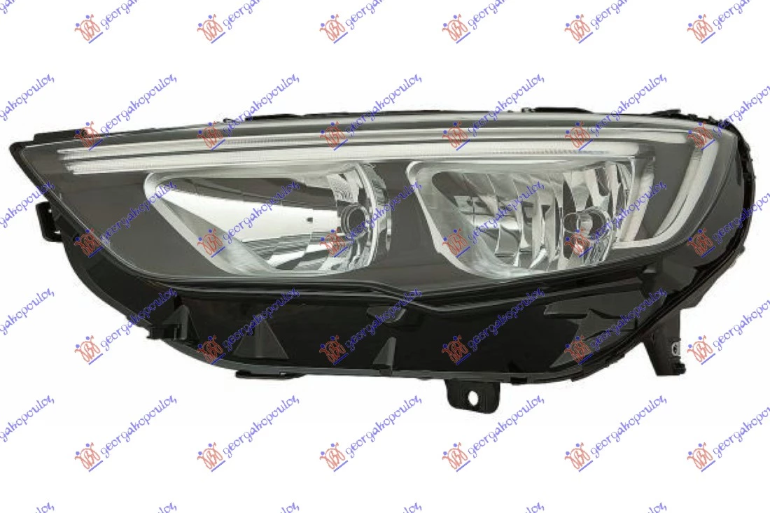 Opel insignia 17- FAR EL. HROM H7/H7 LED DNEV.SVET. (DEPO)