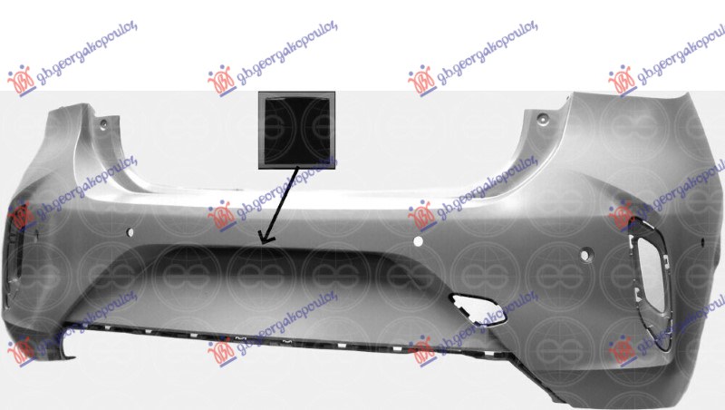 Opel corsa f 2019-2023 (p2j0) ZADNJI BRANIK PM (GS-LINE) (6 PDC SENZORI) (KAMERA) (A KVALITET)