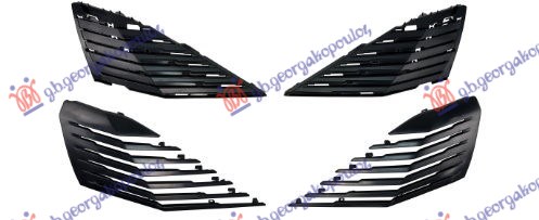 Peugeot 3008 ii 2021-2024 (mc/mr/mj/m4) LAJSNA PREDNJEG BRANIKA GORNJA (SET 2 KOM)