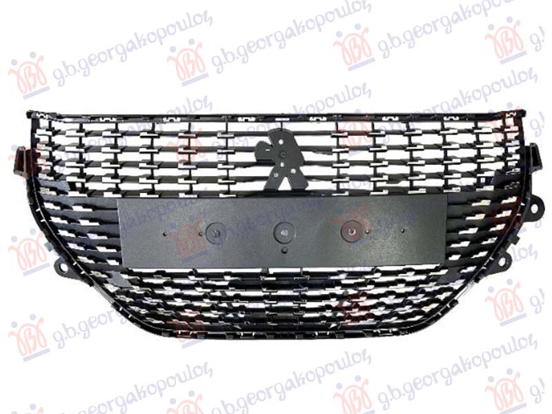 Peugeot 208 ii 2019-2023 (ub/up/uw/uj) PVC MASKA CRNA (HROM LAJSNE)