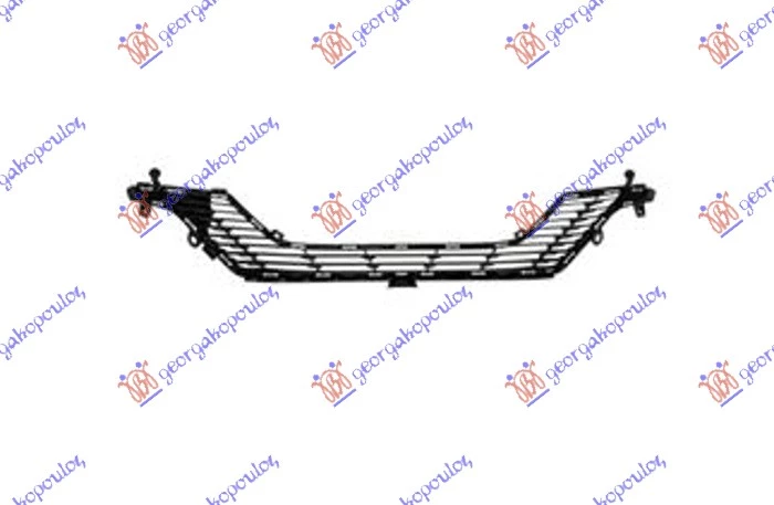 Peugeot 208 19- CENTRALNA RESETKA PREDNJEG BRANIKA