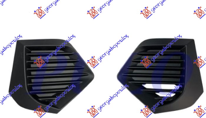 Peugeot 2008 ii 2019-2023 (cu) RESETKA PREDNJEG BRANIKA (SET)