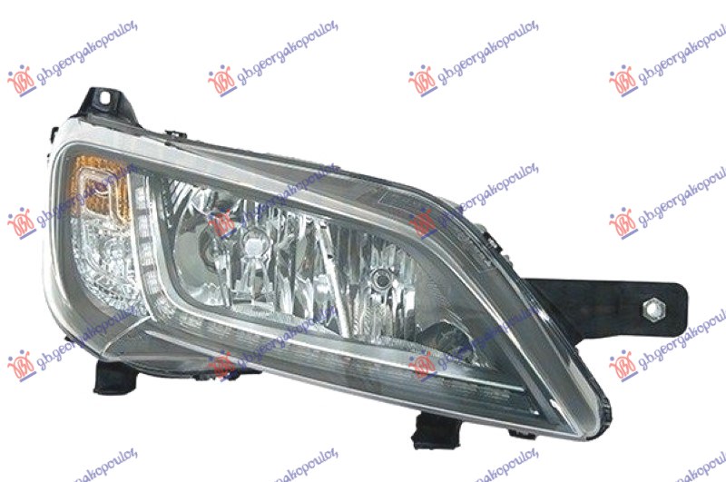 Citroen e jumper 20-23 FAR ELEKTRICNI CRNI SA LED DNEVNIM SVETLOM (MARELLI)