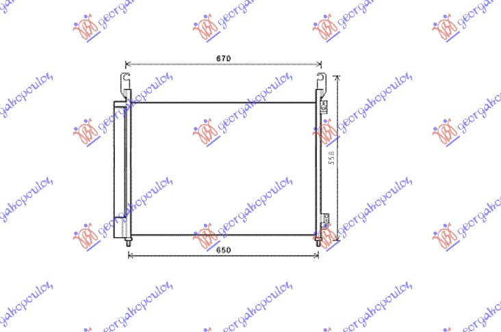 Renault koleos 08-11 HLADNJAK KLIME 2.0 Dci/2.5i 16V (63x45.2x16)