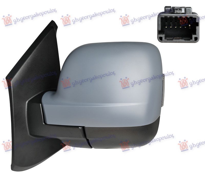 Renault trafic 2021- (fg/gg/eg) RETROVIZOR ELEKTRICNI SA GREJACEM PM (MIGAVAC) (12 OTV 7 PIN) (A KVALITET) (ASFERICNO STAKLO)