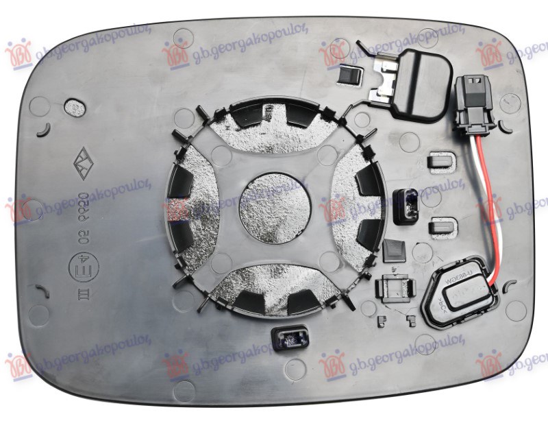 Renault trafic 2021- (fg/gg/eg) STAKLO RETROVIZORA SA GREJACEM (MRTAV UGAO) (ASFERICNO)