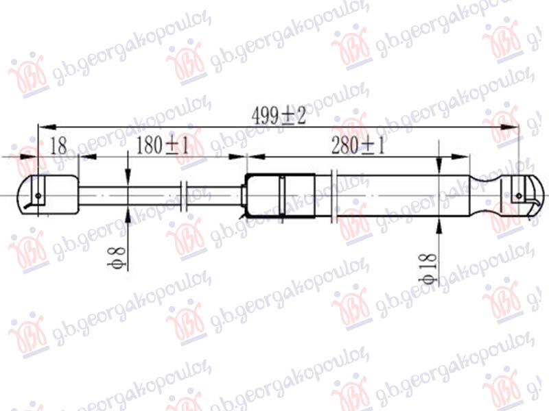 Renault clio v 2019-2023 (b7) AMORTIZER GEPEK VRATA (498-360N) (MARELLI)