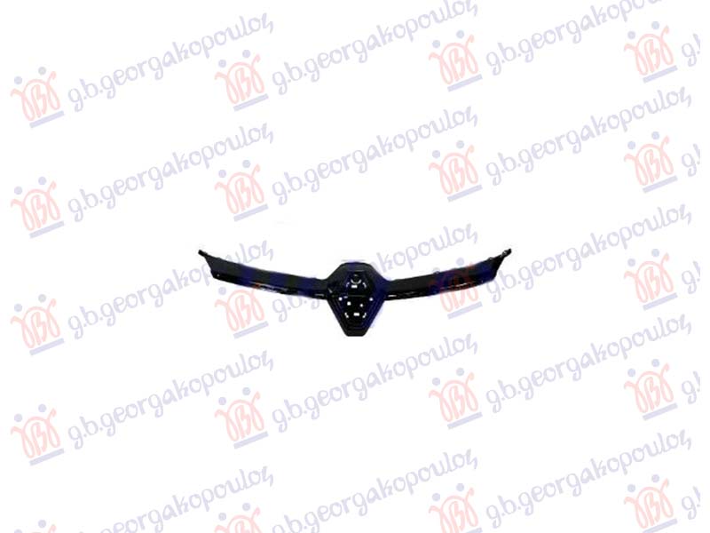 Renault clio v 2023-2026 (b7) LAJSNA PVC MASKE GORNJA (NOSAC ZNAKA) SJAJ-CRNA