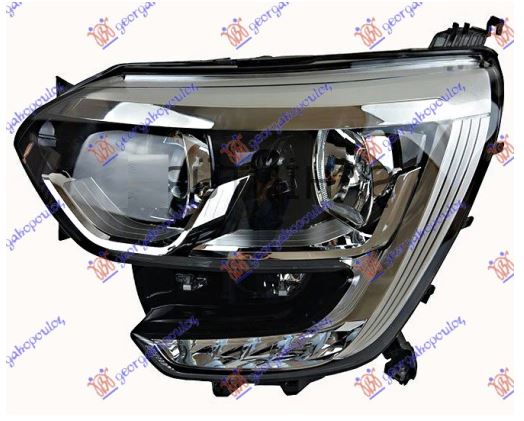 Renault megane sdn 16- FAR EL. (H7/H7) HROM LED DNEV. SV. (TYC)