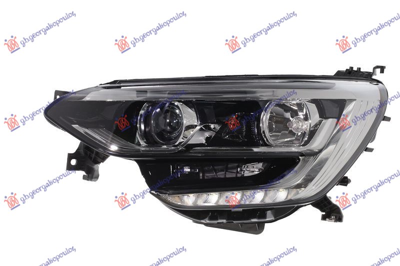 Renault megane sdn 2016- (lva/lvm/lvn) FAR ELEKTRICNI (H7/H7) HROM (SA LED DNEVNIM SVETLOM) 21- (VALEO)