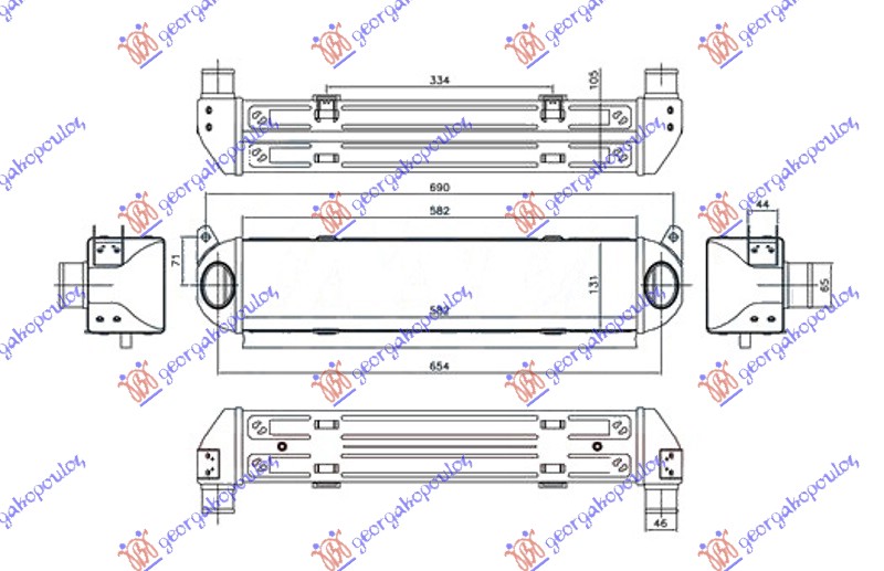 Land rover discovery 05-14 HLAD.INTER. 2.7 Tdi DIZEL (ALUMINIJUM)