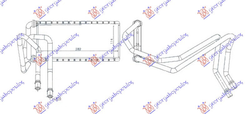 Land rover discovery 05-14 GREJAC KABINE(BR)(115x282x26)