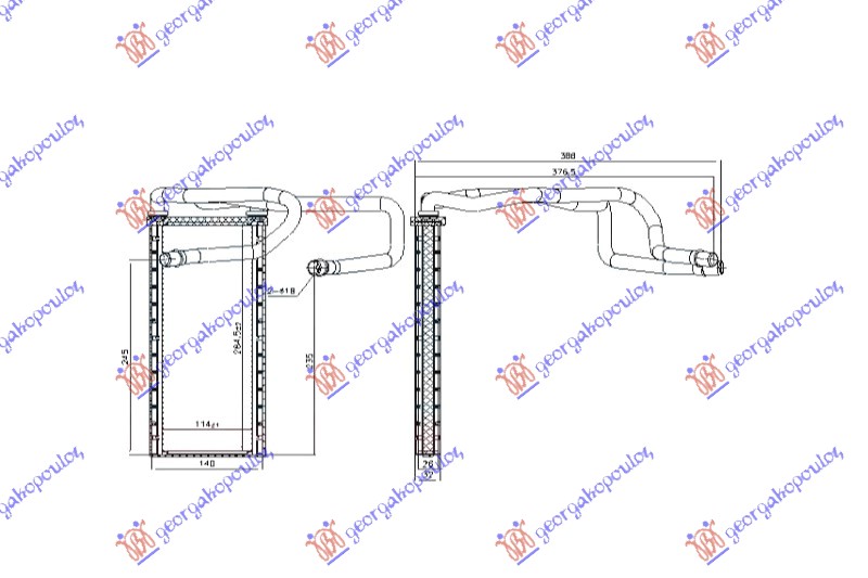 Land rover range rover sport 05-13 GREJAC KABINE (285x114x26)