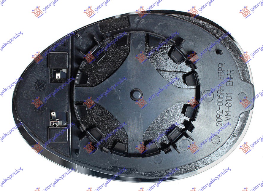 Mini paceman 2013-2016 (r61) STAKLO RETROVIZORA SA GREJACEM (ASFERICNO)