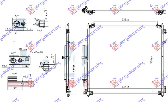 Land rover defender 19- HLADNJAK KLIME 3.0 D (MOTOR 30DDTX) DIZEL (595x570x12)