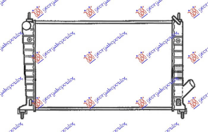 Saab 9.5 98-05 HLADNJAK MOTORA 2.0/2.3 BENZIN (MANUELNI) (+/-AC) -01 (608x359)