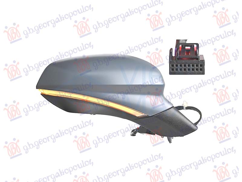 Seat leon 2020- (kl1/klg) RETROVIZOR ELEK. SA GREJ PM (ELEKTRO-SKLOPIV) (MEMORIJA) (MIGAVAC) (SVETLO) (16 OTV/13 PIN) (A KVAL) (KONVENSKO STAKLO)