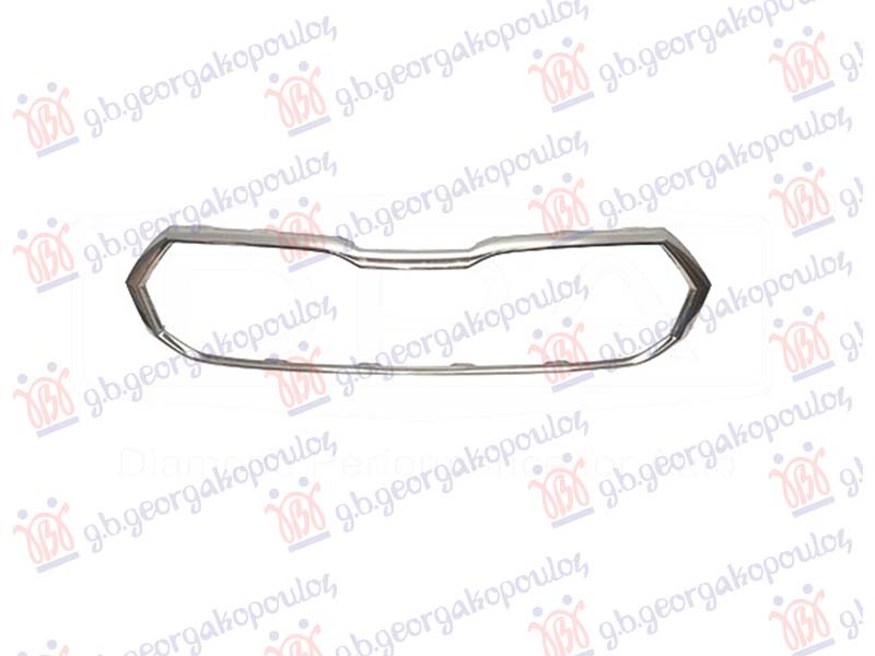 Skoda fabia 2021- (pj3) OKVIR PVC MASKE SREBRNI