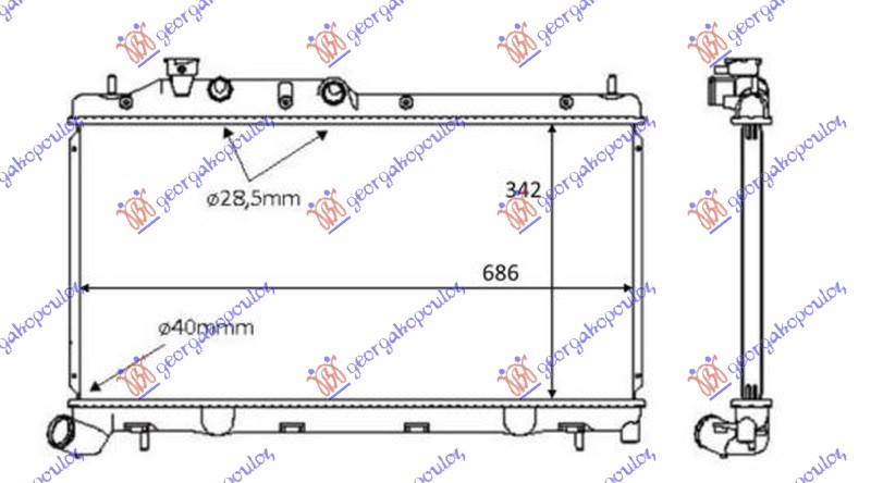 Subaru forester 08-12 HLAD MOTORA 2.0-2.5i-16V(34x68.5x16)AUTO