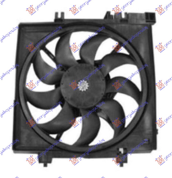 Subaru forester 08-12 VENTILATOR KOMPL. 2.0 TURBO (335mm) 2PIN