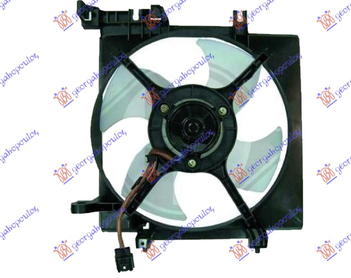 Subaru legacy/outback 04-10 VENTILATOR KOMPLET (2.5 BENZIN) (300mm) (2 PIN)