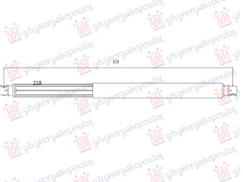 Subaru legacy/outback 2018-2021 (bs) AMORTIZER GEPEK VRATA (POTPORNI) (OUTBACK)