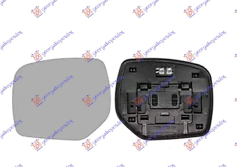 Subaru xv 12-17 STAKLO RETROVIZORA SA GREJACEM (KONVEKSN