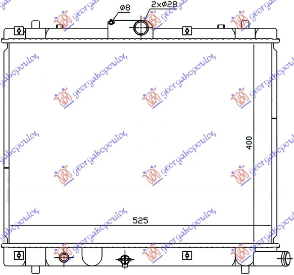 Suzuki swift h/b 11-14 HLADNJAK MOTORA 1.3 DDiS (40x54.4x27)