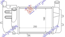 Toyota yaris 11-14 HLAD INTERC.1.4VVTi(TUR-DIZ)(250x190x64)