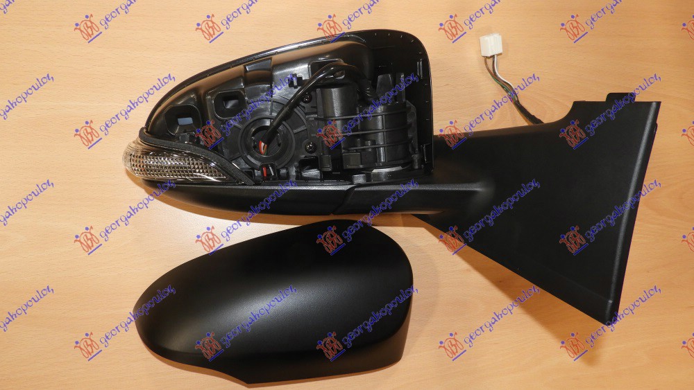 Toyota yaris iii 2011-2014 (p13) RETROVIZOR ELEKTRICNI SA GREJACEM PM (MIGAVAC) (A KVALITET) (KONVEKSNO STAKLO)