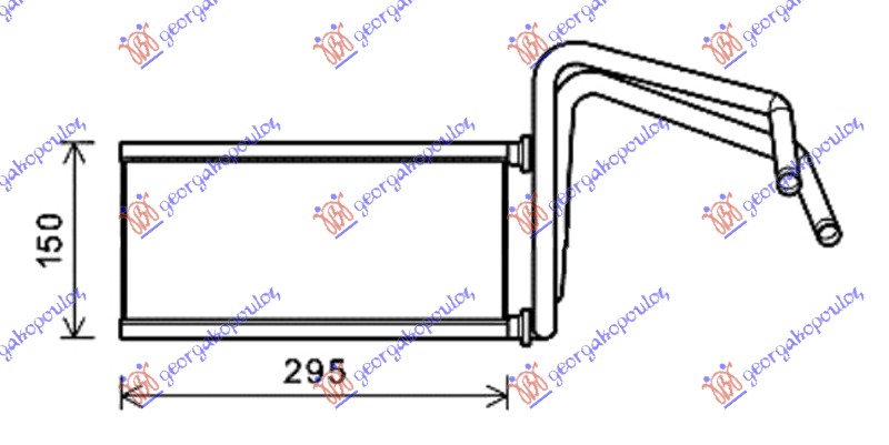 Toyota land cruiser prado 120 (j12) 02-11 GREJAC KABINE (BR)(125x280x26)