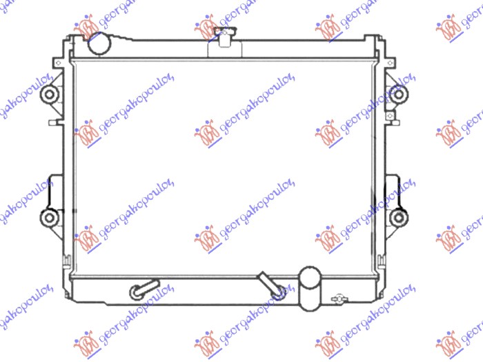 Toyota land cruiser v8 (j200) 07-15 HLADNAK MOTORA 4.7i V8 BENZIN (590x715)