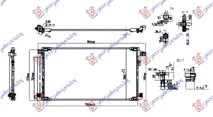 Toyota c-hr 16-19 HLAD. KLIME 1.8 HIBRID BENZIN (67x37x12)