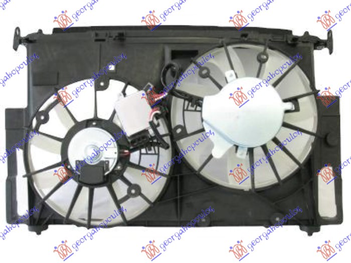 Lexus nx 14-17 VENTILATOR (DUPLI) KOMPLET (2.5 BENZIN HYBRID)