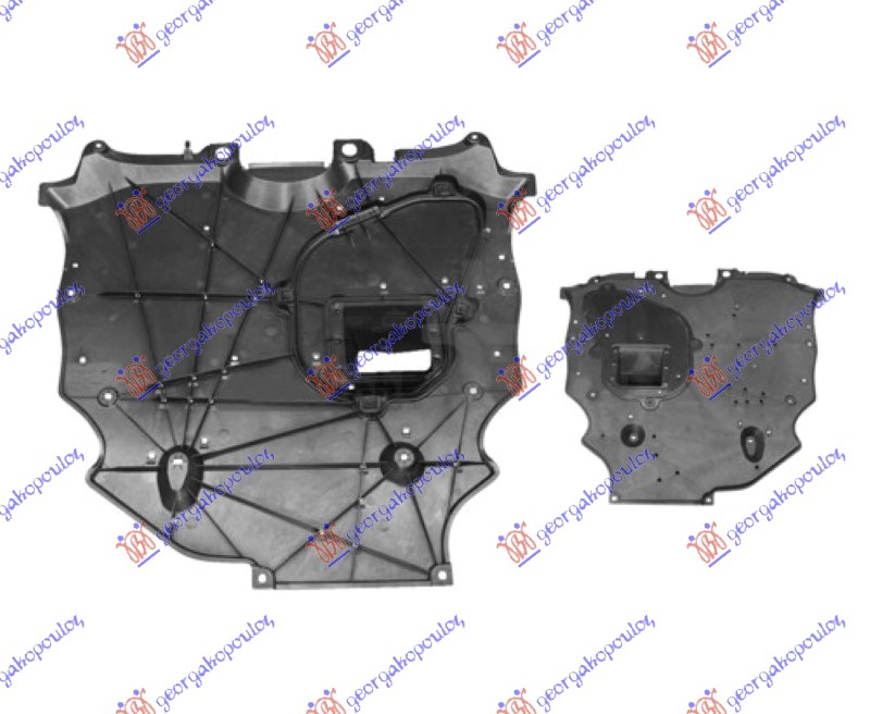 Toyata rav 4 19- ZASTITA MOTORA ZADNJA PLASTICNA (2WD)