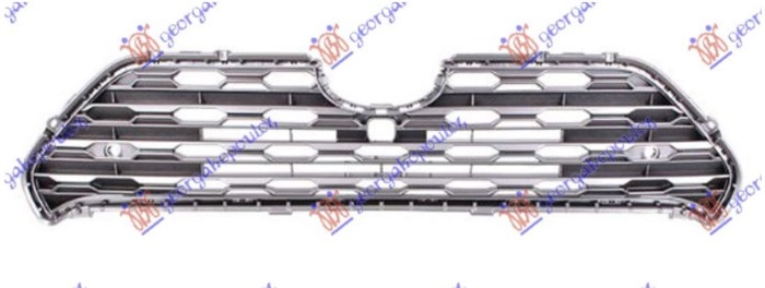 Toyota rav 4 2019- (xa50/a5/h5) PVC MASKA SREBRNA (PDS SENZORI) (KAMERA)