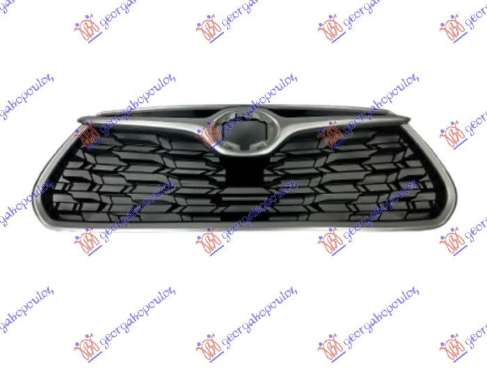 Toyota highlander 20- PVC MASKA KOMPLET SA SREBRNIM OKVIROM