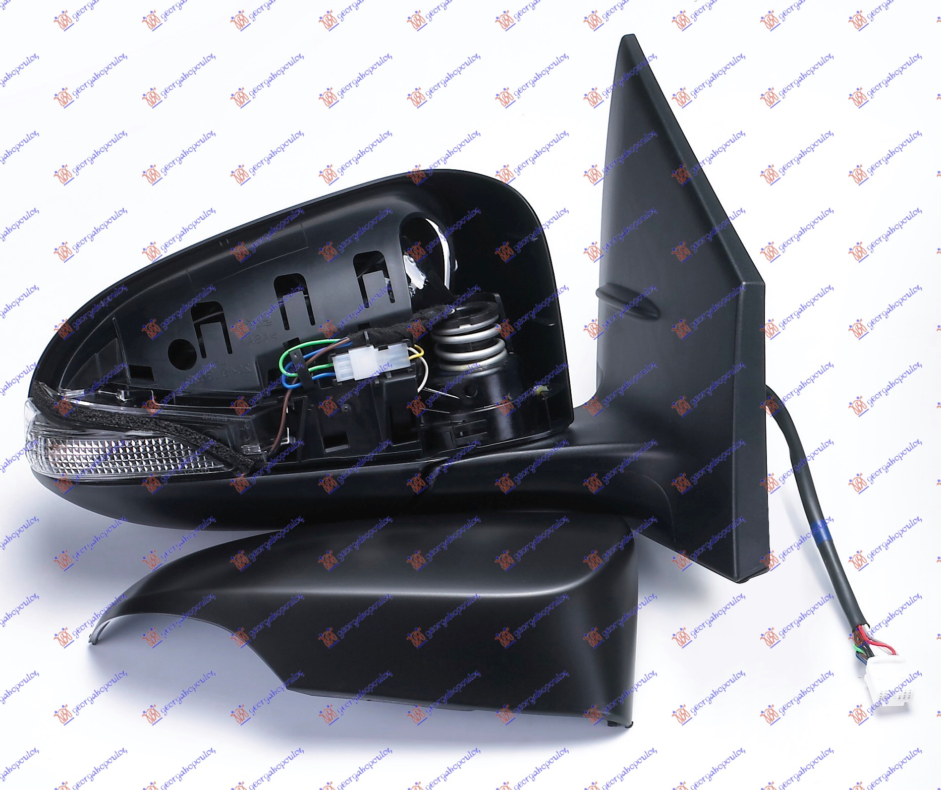 Toyota corolla sdn 2016-2019 (e 18) RETROVIZOR ELEKTRICNI PM (MIGAVAC) (10 OTV/5 PIN) (KONVEKSNO STAKLO)