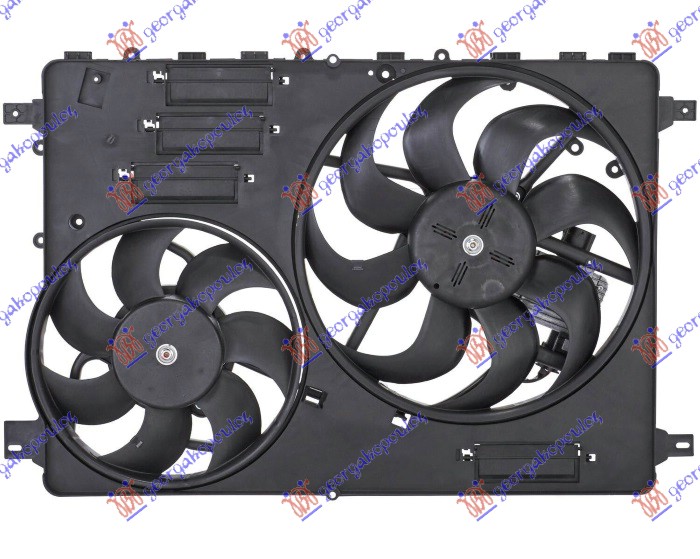 Volvo xc70 00-07 VENTILAT. KOMPL. (DUPLI) BENZ-DIZ (3PIN)