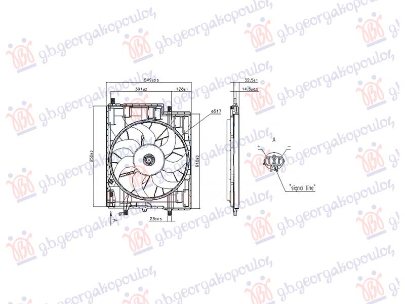 Volvo xc60 2017-2022 (246) VENTILATOR KOMPLET 2.0 DIZEL / 2.0 BENZIN-HIBRID