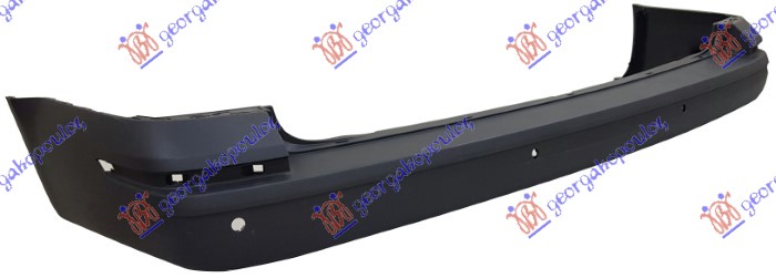 Vw transporter 2015-2019 (t6) (sga/sgh/sha/shh) ZADNJI BRANIK MAT-CRNI (4 PDC SENZORI) (DUPLA VRATA)