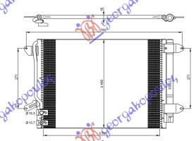 Vw jetta 10-14 HLADNJAK KLIME BEN-DIZ (53.5x36.8x16)