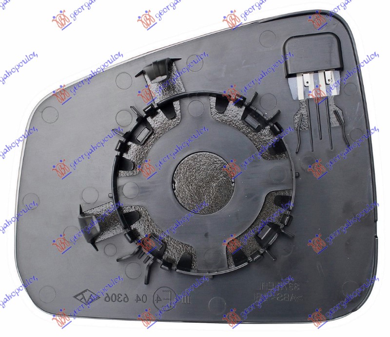 Vw caddy 2020- (sbb/sbj) STAKLO RETROVIZORA SA GREJACEM (KONVEKSNO STAKLO)