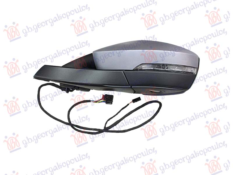 Vw t-roc 2017-2022 (a11/d11) RETROVIZOR ELEKTRICNI SA GREJACEM PM (ELEKTRO-SKLOPIV) (MIGAVAC) (SVETLO) (MRTAV UGAO) (9+2 PIN) (KONVEKSNO)